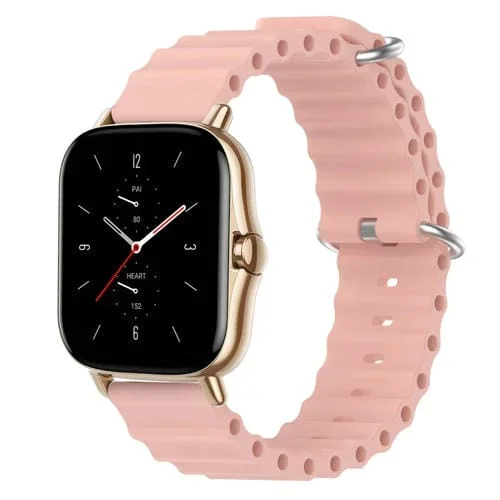 Correa de Reloj Amazfit GTS 2 20mm Ocean Style Silicona Color Sólido (Rosa)