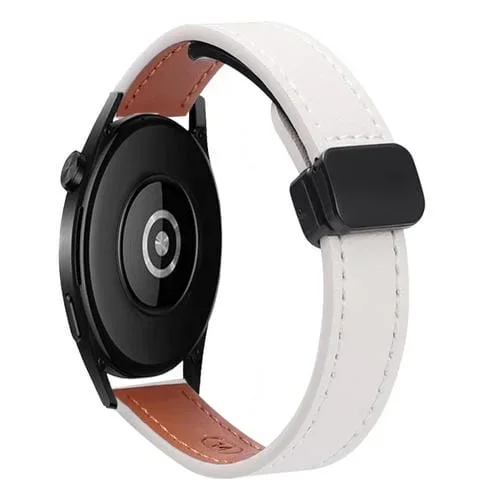 Correa de Reloj de Cuero Microfibra Magnética 22mm para Amazfit Watch GTR 4 (Albaricoque)