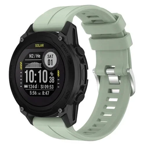 Correa de Reloj Garmin Descent G1 Solar 22mm silicona (Verde Claro)