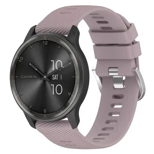 Correa de Reloj Garmin Forerunner 645 20mm Silicona Textura Cruzada (Roland Purple)