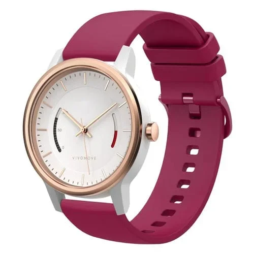 Correa de Reloj Garmin Vivomove 20mm Silicona Suave (Borgoña)