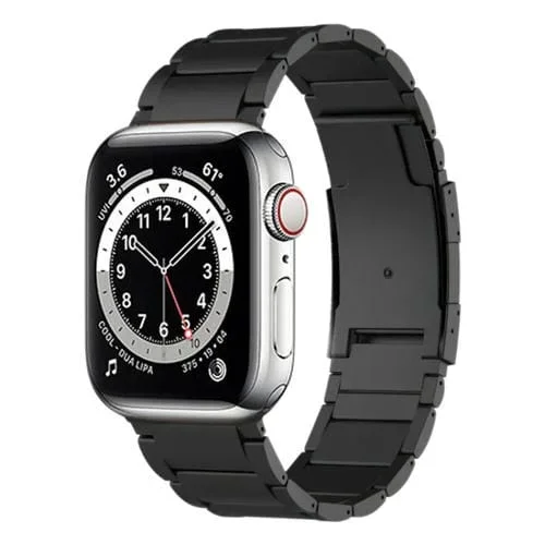 Correa de Reloj Metal Titanio para Apple Watch Series 6 40mm (Negro)