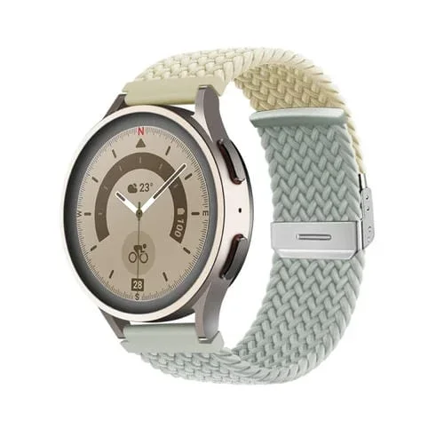 Correa de Reloj Nailon Trenzado con Hebilla 20mm (Gris Claro)