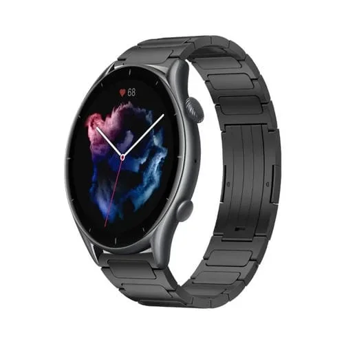 Correa de Reloj para Amazfit GTR 3 Aleación de Titanio En Forma de I 22mm (Negro)