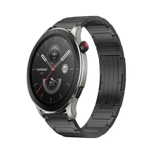 Correa de Reloj para Amazfit GTR 4 Aleación de Titanio en Forma de I 22mm (Negro)