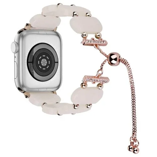 Correa de Reloj para Apple Watch Series 5 Cadena Retráctil Resina 40mm (Rosa Sirena)