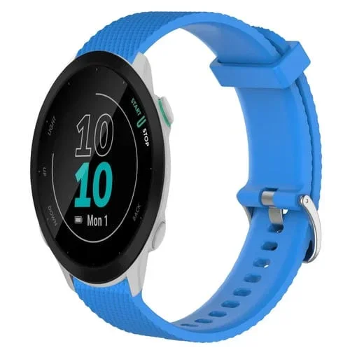 Correa de Reloj para Garmin Forerunner 55 Silicona Textura Diamante 20mm (Azul Cielo)