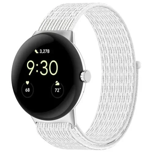 Correa de Reloj para Google Pixel Watch 2 Trenzada de Nailon (Blanco)