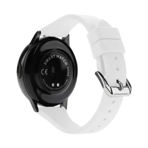 Correa de Reloj Silicona 22mm con Hebilla en T (Blanco)