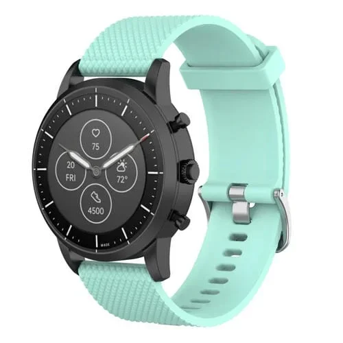 Correa de Reloj Silicona 22mm Fossil Hybrid Smartwatch Hr Male Gen 4 Explorist Hr Sport (Verde)