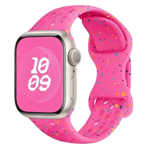 Correa de Reloj Silicona Camuflaje Apple Watch Se 2023 44mm (Rosa)