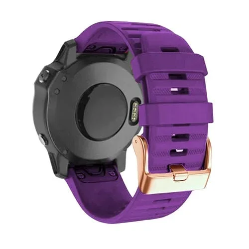 Correa de Reloj silicona Garmin Fenix 7S 6S Pro 5S Plus liberación rápida 20mm (Púrpura)