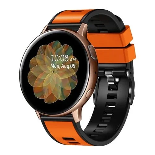 Correa de Reloj Silicona Universal 20mm (Naranja y Negro)