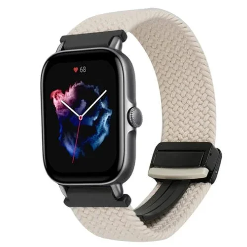 Correa de Reloj Trenzada 20mm con Hebilla Magnética para Amazfit GTS 3 (Starlight)