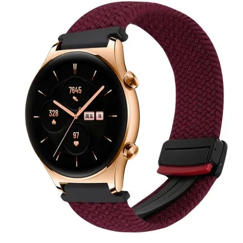 Correa de Reloj Trenzada Honor Watch GS 3 22mm con Hebilla Magnética (Verde Oliva)