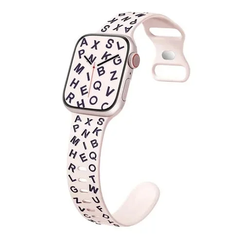 Correa de Silicona con Hebilla de Mariposa para Apple Watch Series 8 41mm (Rosa Brillante, Humo, Morado)