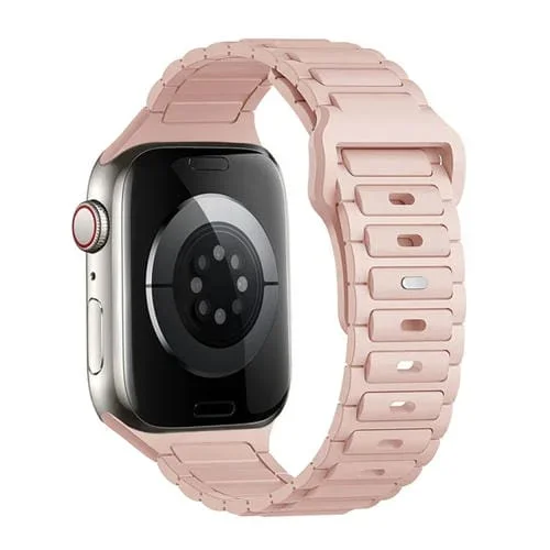 Correa de Silicona con Hebilla para Apple Watch Series 3 42mm (Rosa Arena)