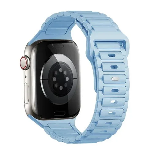 Correa de Silicona con Hebilla para Apple Watch Ultra 2 49mm (Azul Claro)