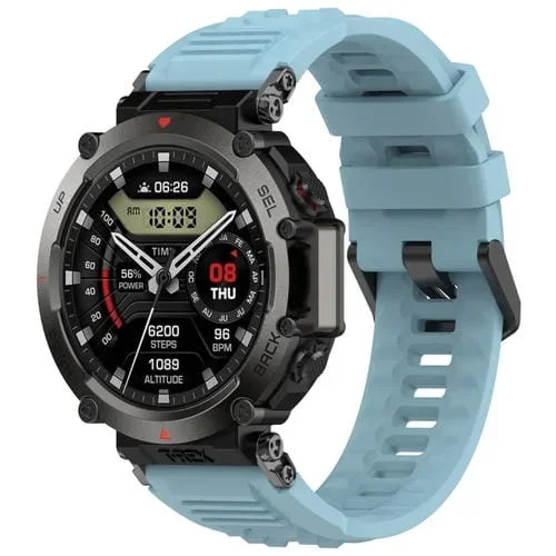 Correa de Silicona Deportiva para Amazfit T-Rex Ultra (Azul Claro)
