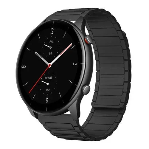 Correa de Silicona Magnética en Forma de I para Reloj Amazfit GTR 2E 22mm (Negra)