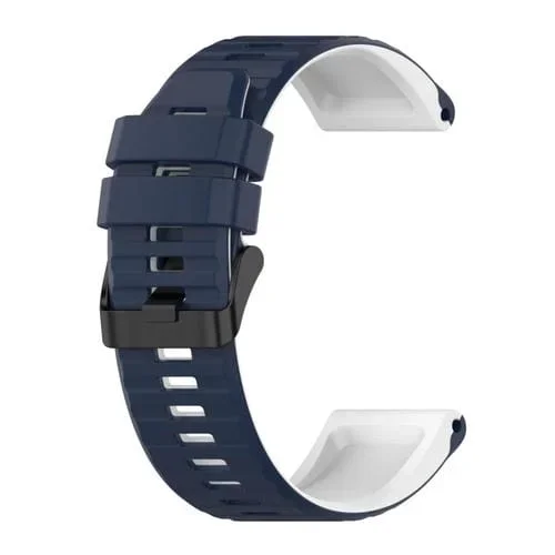 Correa de Silicona para Garmin Epix Pro 47mm Sports Mixing Color (Azul + Blanco)