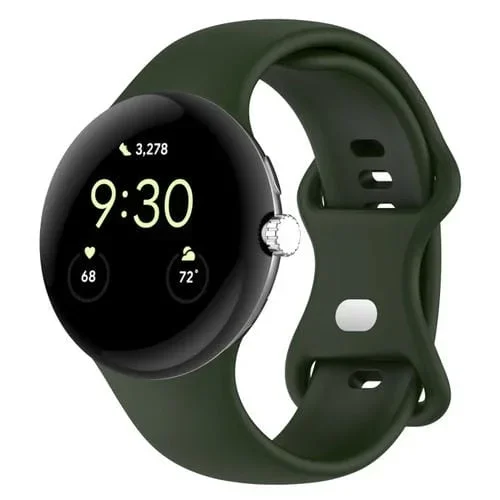 Correa de Silicona para Google Pixel Watch 2 Tamaño L (Verde)