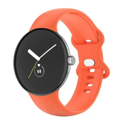 Correa de Silicona para Google Pixel Watch Mujer (Naranja)