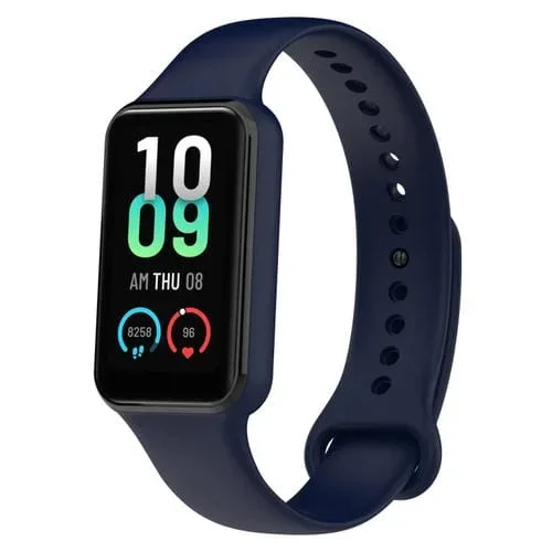 Correa de Silicona para Reloj Amazfit Band 7 (Azul Tinta)