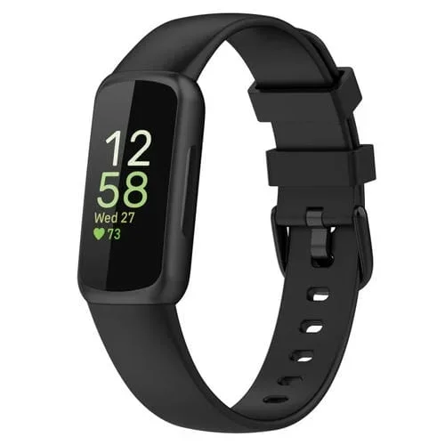 Correa de Silicona para Reloj Fitbit Inspire3 Tamaño S (Negro)
