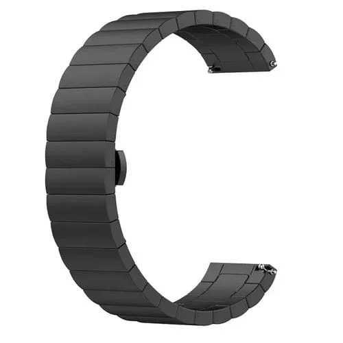 Correa Metal para Garmin Vivoactive 3 Watch Band (Negro)