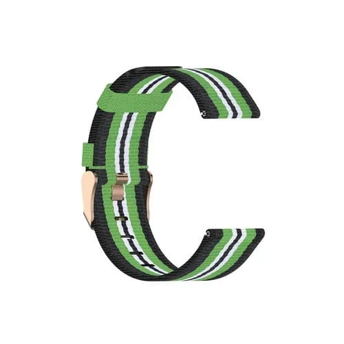 Correa Nylon para Garmin Vivoactive 3 (Black Lime)