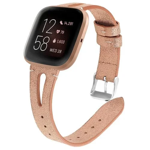 Correa para Fitbit Versa 2 Cuero Middle Opening (Champagne Gold)
