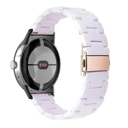 Correa para Google Pixel Watch Three-Beads Resin Blanco