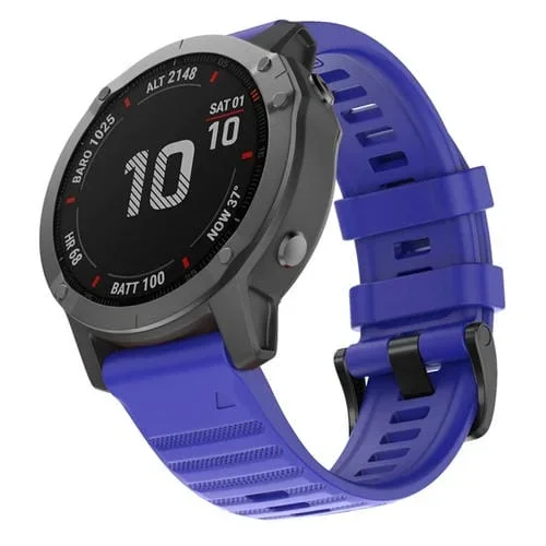 Correa Silicona Garmin Fenix 6 22mm Smart Watch Band (Sapphire Blue)