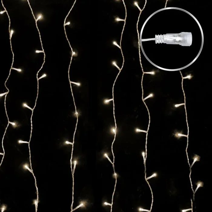 Cortina de luces led 12 w 240 x 300 cm
