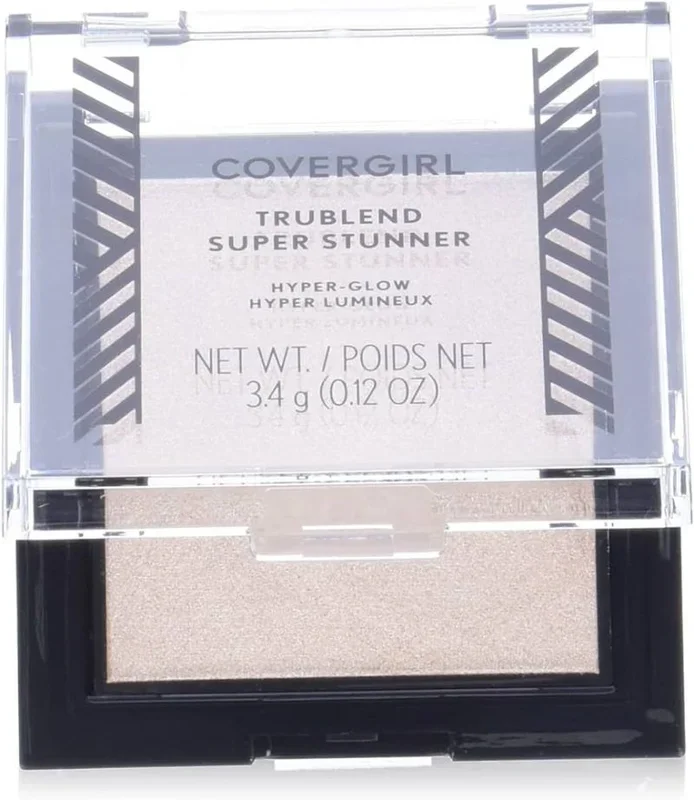 Covergirl, TruBlend Super Stunner, blush highlighter compacto, Blue Pearl, 3.4 g, iluminador y rubor para un acabado radiante