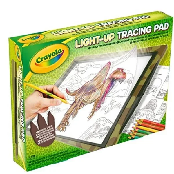CRAYOLA – Pizarra Mágica de Dinosaurios, Tableta Luminosa, Ocio y Viajes, Idea de Regalo, 74-7497