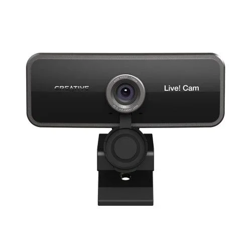 Creative Live! Cam Sync 1080p webcam USB full HD, gran angular, micro integrado, cubre-objetivo para proteger privacidad, montaje para trípode, videollamada high-res, grabación y streaming para PC/Mac
