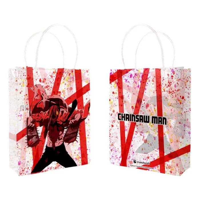 Crunchyroll – Chainsaw Man – Bolsa de transporte/bolsa de PVC transparente – Original y con licencia, 1 unidad (paquete de 1), colorido