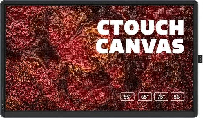 CTOUCH Canvas pizarra blanca interactiva 165,1 cm (65″) 3840 x 2160 Pixeles Pantalla táctil Negro