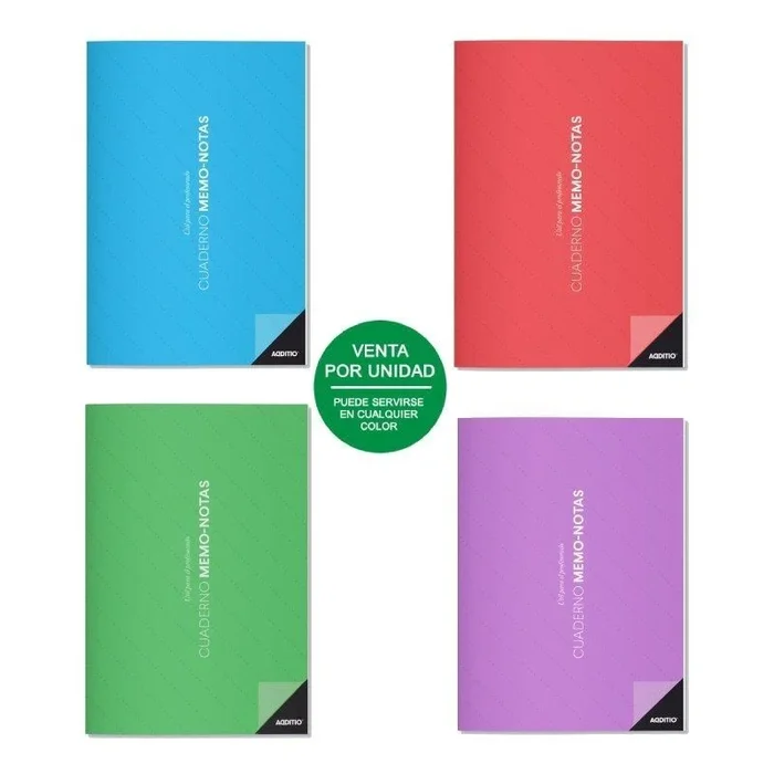 Cuaderno de memo-notas profesorado additio p152/ 128 hojas/ a4/ colores surtidos