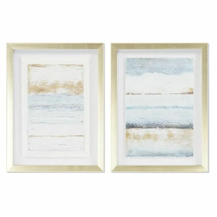 Cuadro dkd home decor abstracto (30 x 2,5 x 40 cm) (2 unidades)