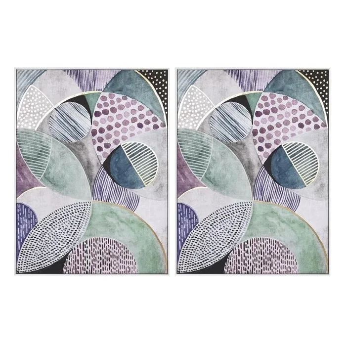 Cuadro dkd home decor abstracto urbano 103 x 4,5 x 143 cm (2 unidades)