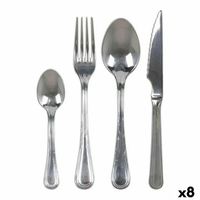 Cubertería quttin antartica 16 piezas (8 unidades)