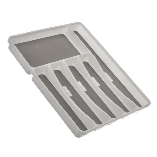 Cubertero plastico, blanco 32,5x5x40 cm kozina