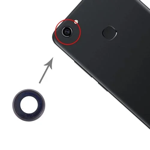 Cubierta de Lente de Cámara Vivo Y71 (Negro) (10 Unidades)