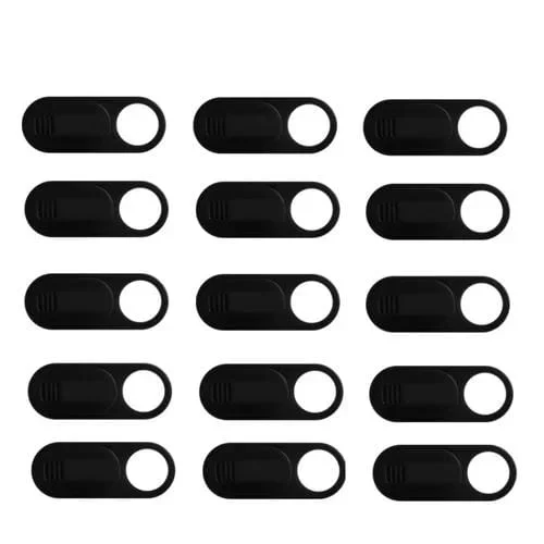 Cubierta de Privacidad para Cámara Frontal Computadora Móvil 15 PCs (Negro)