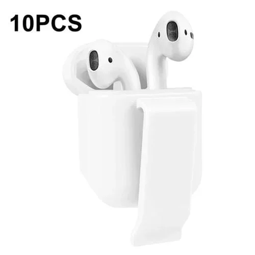 Cubierta Protectora Colgante De Cintura Para Airpods 2 (Blanco) 10 Pcs