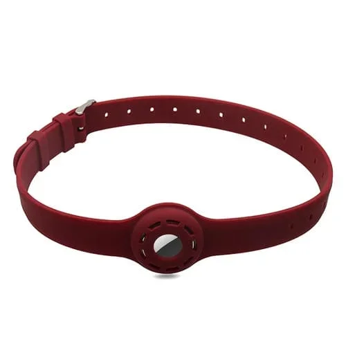 Cubierta Protectora de Silicona para AirTag a Prueba de Golpes (Vino Tinto)