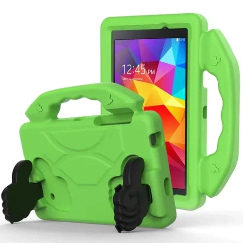 Cubierta Protectora Plana para Galaxy Tab 4 7.0 T230 / T231 Eva Anticaída con Soporte para Pulgar (Verde)